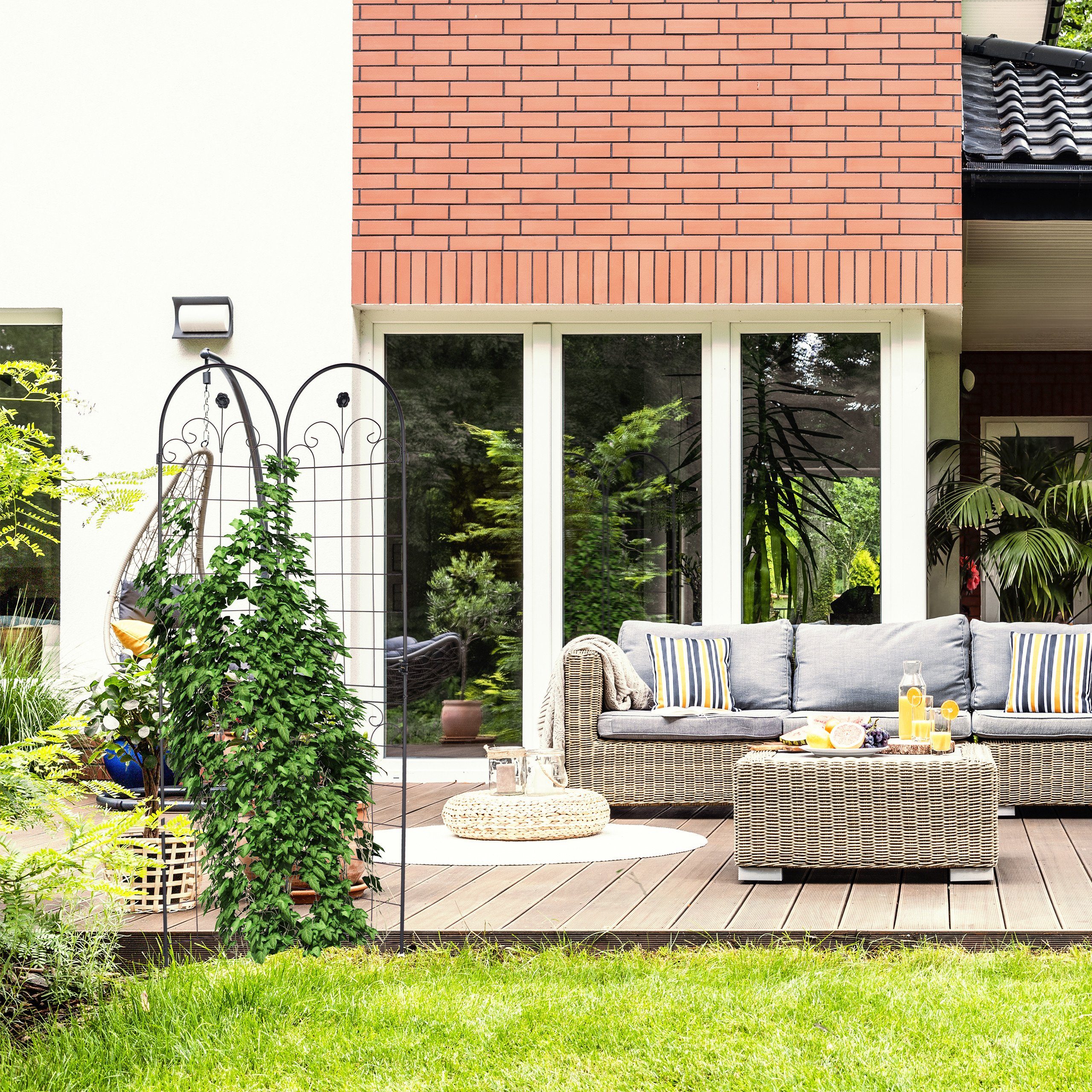 relaxdays Rankgitter 2er Set 220 cm günstig online kaufen