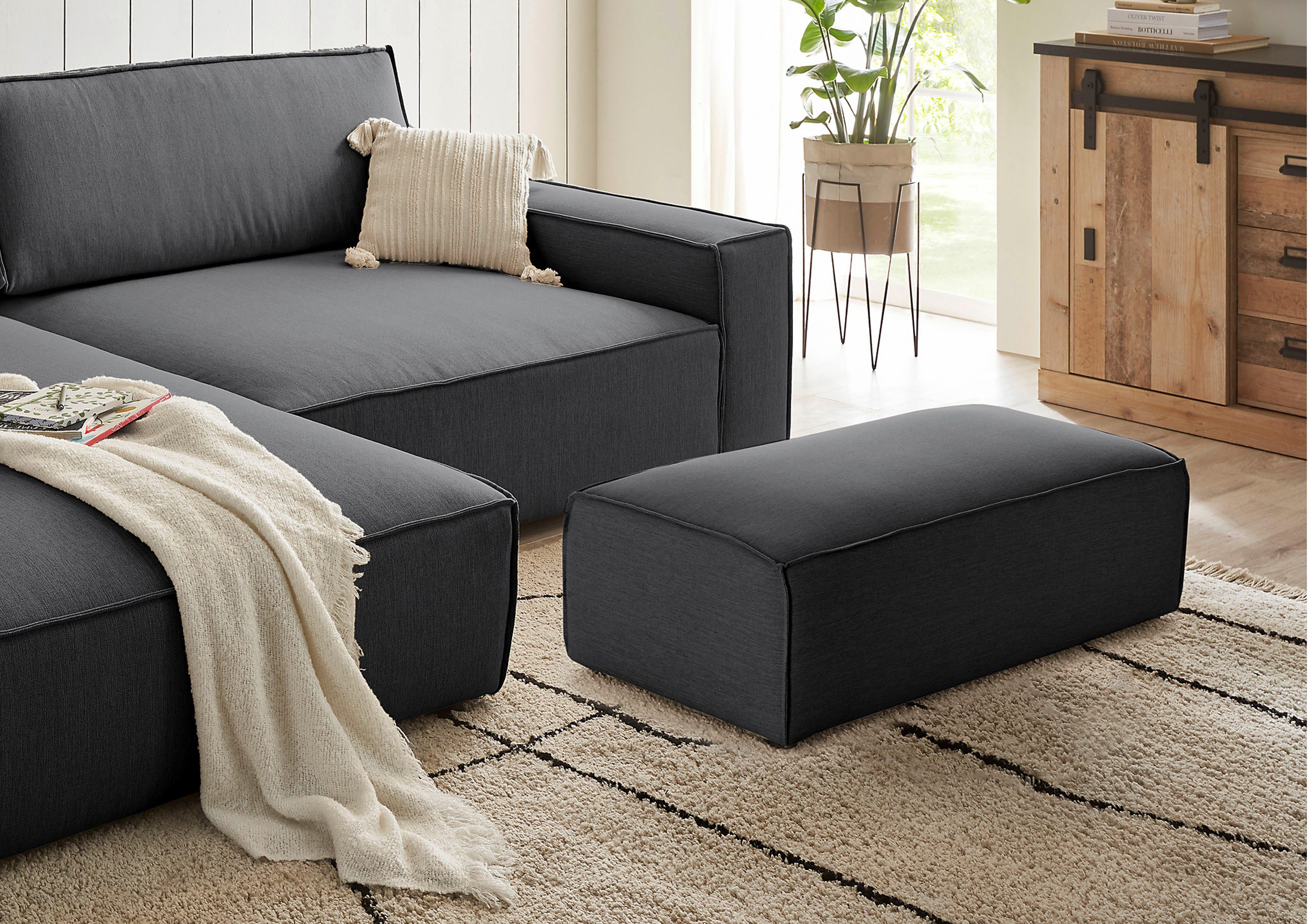 Home affaire Hocker NEU: SHERWOOD XXL, günstig online kaufen