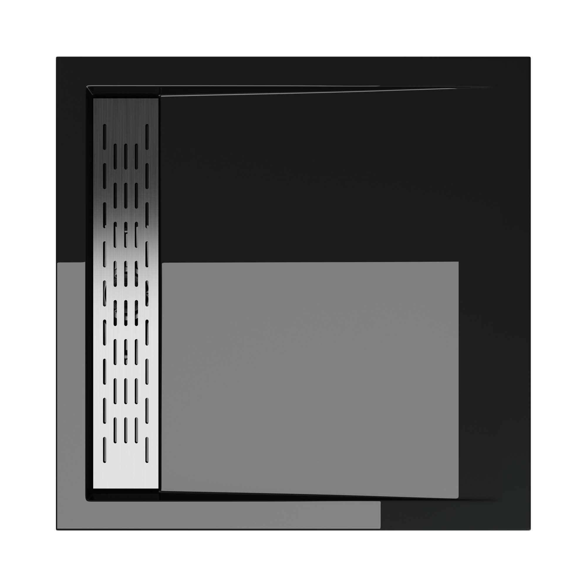 doporro Duschwanne Duschtasse Acryl Rechteckig Abnehmbarer Abdeckung Xetro04, Quadratisch, Acryl