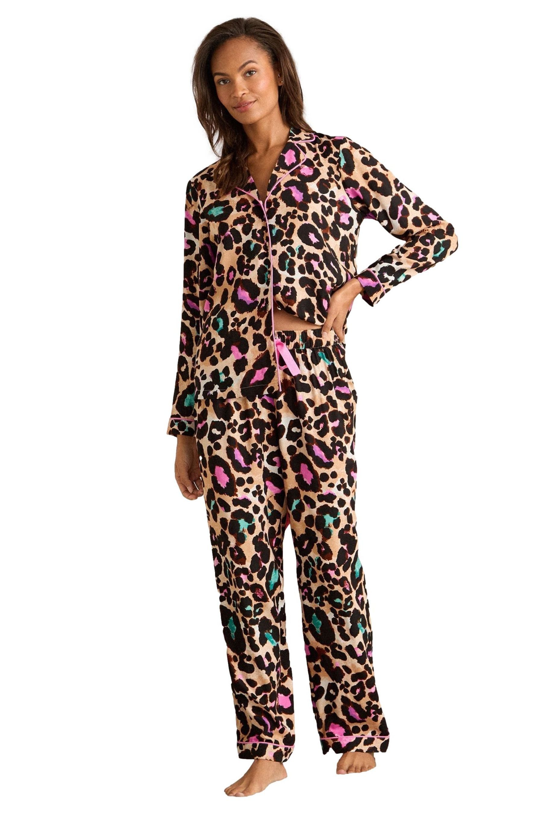 Love & Roses Pyjama Love & Roses Durchgeknöpfter Schlafanzug (2 tlg) günstig online kaufen