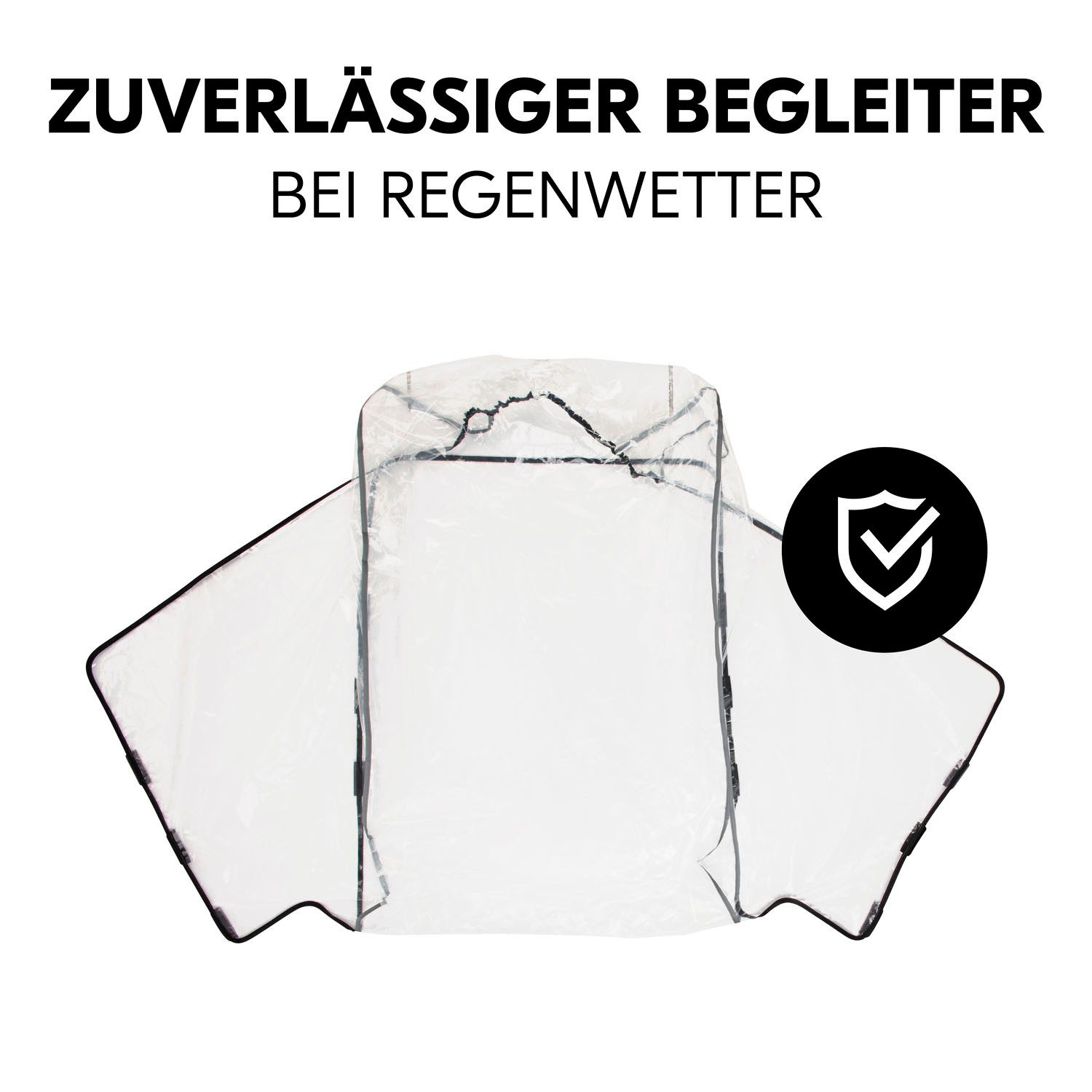 Hauck Regenverdeck Bike N Walk Duo Raincover, für Bike N Walk Fahrradanhänger