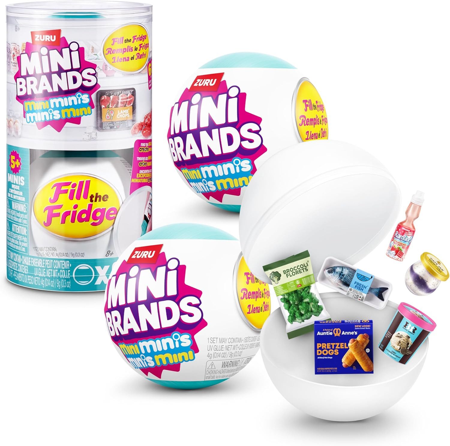 ZURU Kinder-Küchenset ZURU 77731 - Mini Brands Fill the Fridge - Überraschung - 2er Set
