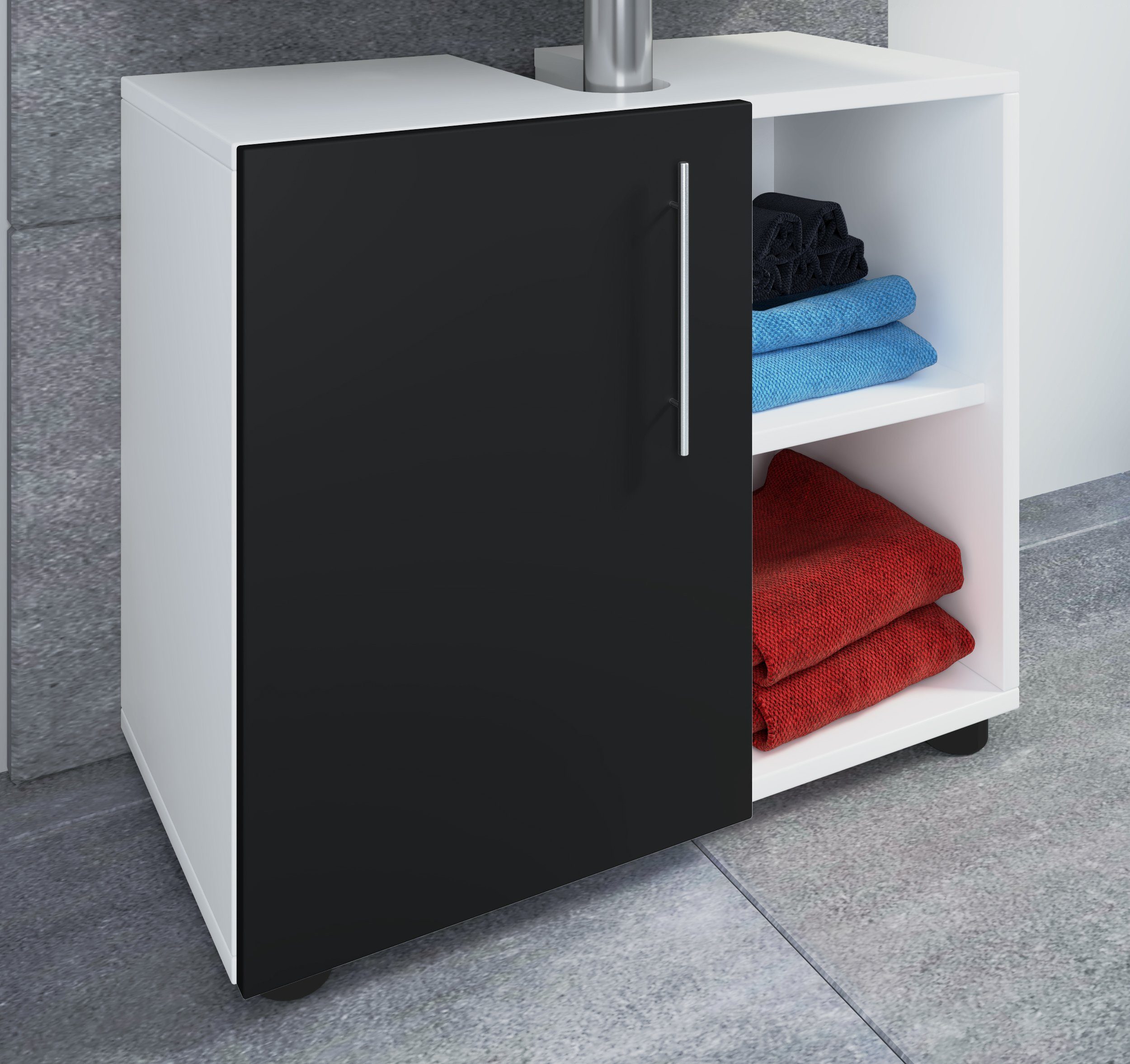 VCM Waschbeckenunterschrank Badezimmer Unterschrank Flandu H. 51 x B. 60 x T.