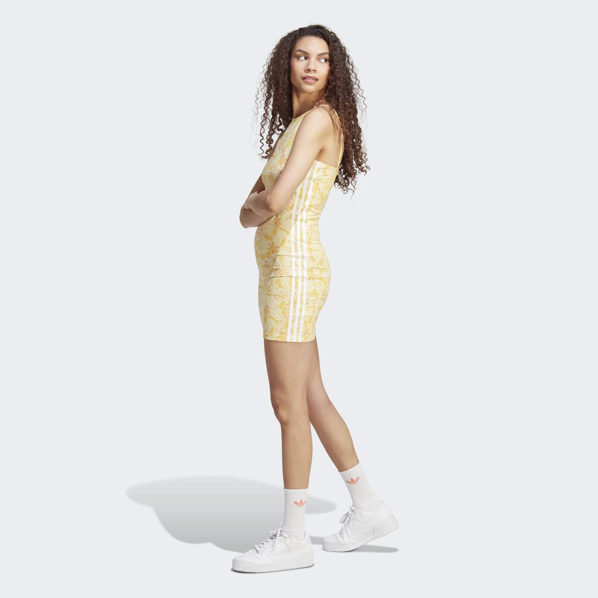 White Cream Sweatkleid / Originals KLEID Multicolor adidas TIGHT