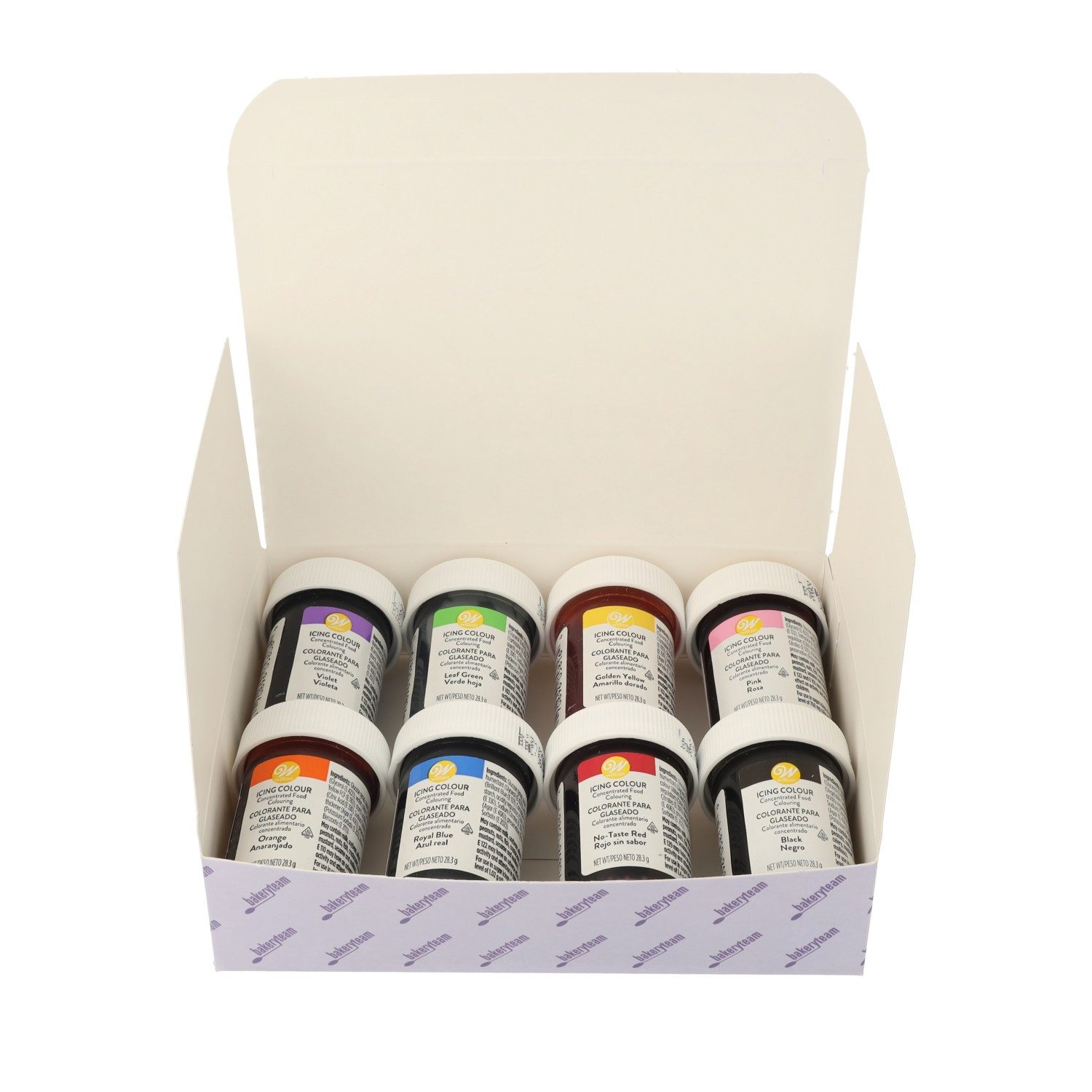 Wilton Backdekoration Wilton Glasurfarben, Gelfarben, Lebensmittelfarben, Icing Colours, (Wilton Set)
