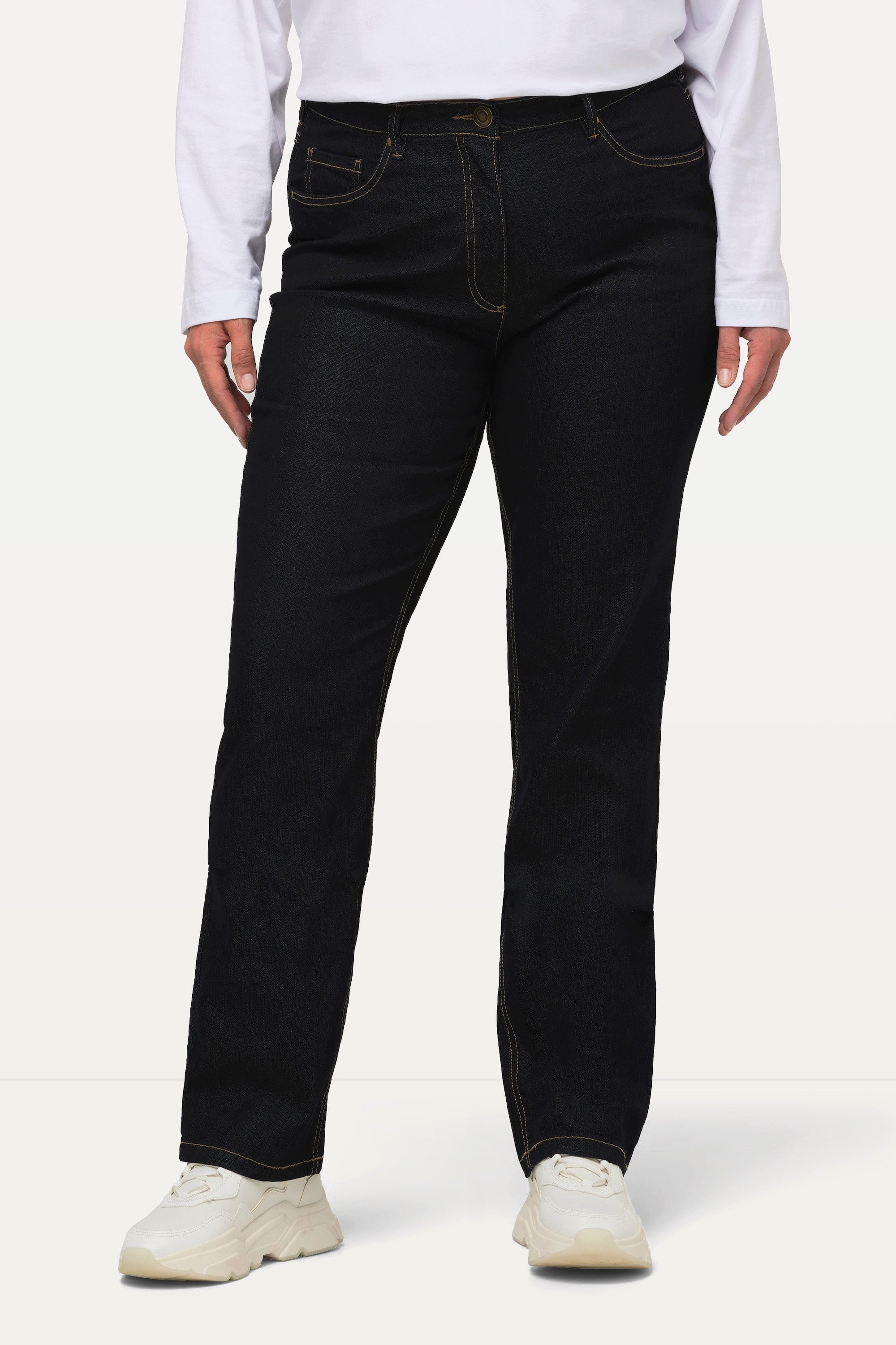 Ulla Popken Funktionshose Jeans Mandy gerades Bein Stretch 5-Pocket-Form