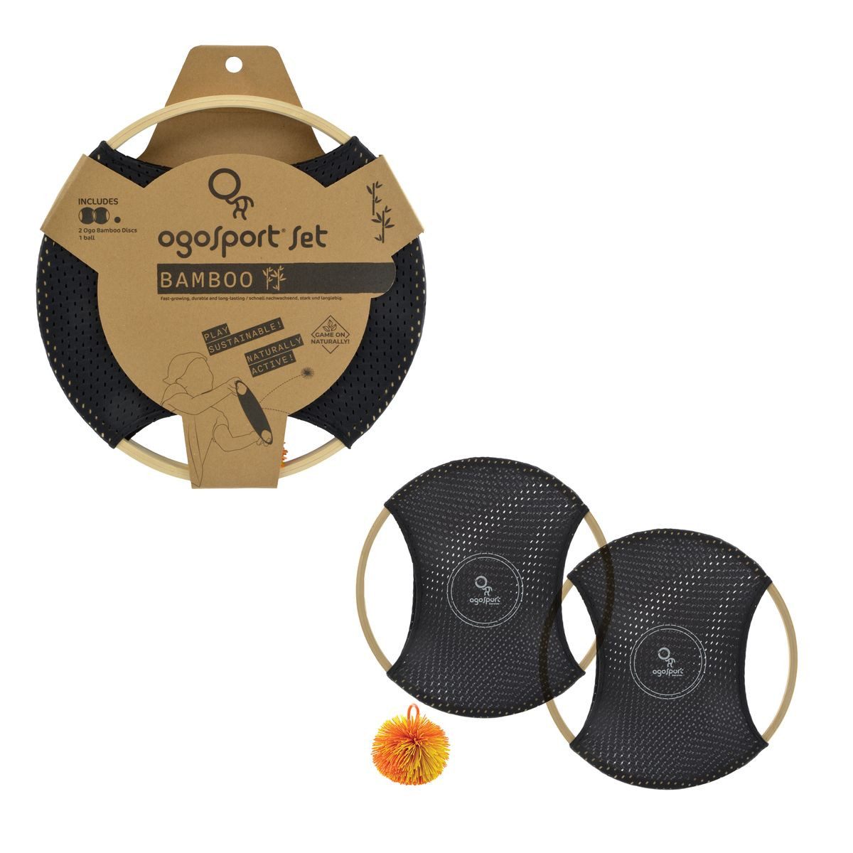 Ogo Sport Styropor-Teil Ogo Sport Wurfspiel Bamboo 2 Schläger & Ball