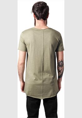URBAN CLASSICS T-Shirt Urban Classics Herren Long Open Edge Front Zip Tee (1-tlg)