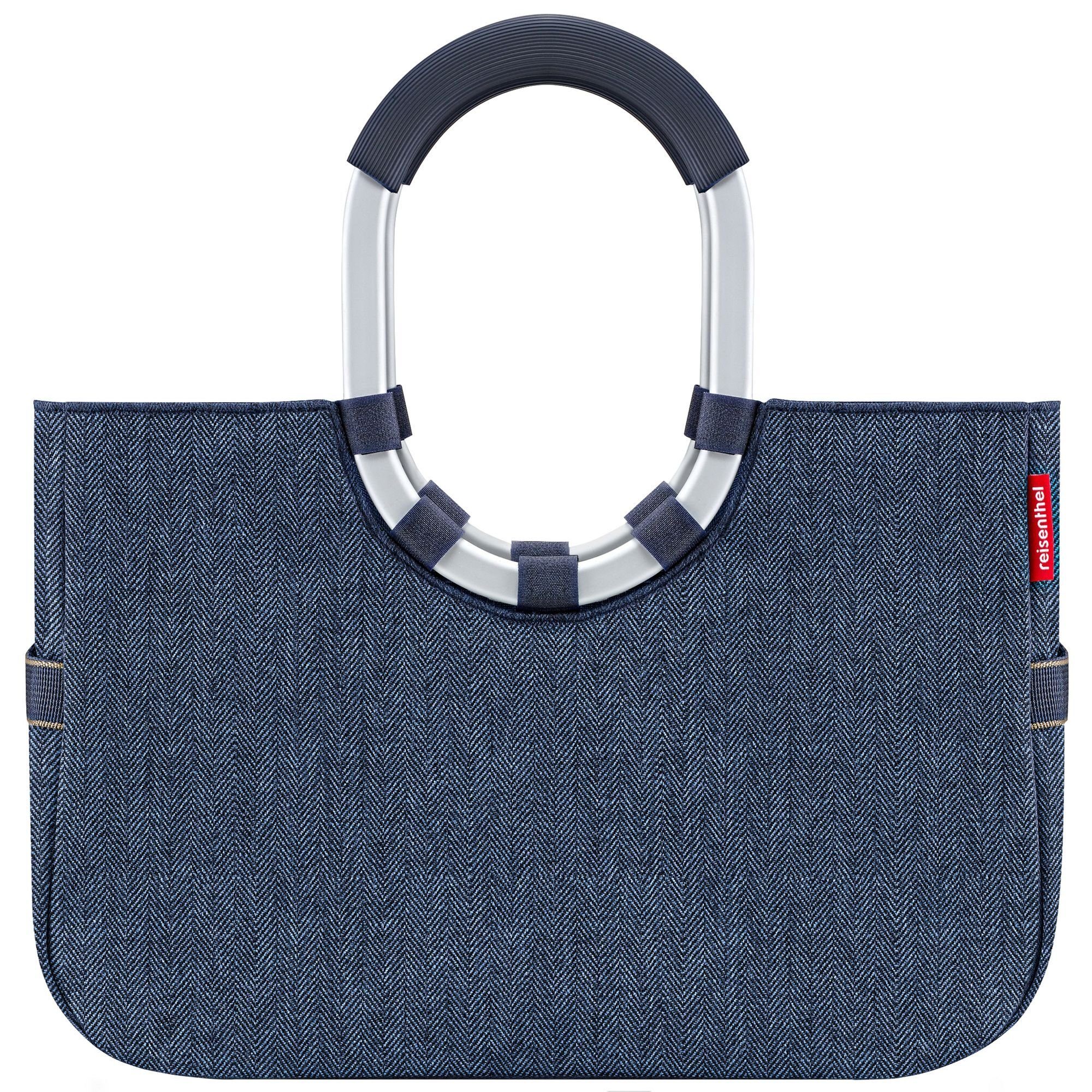 REISENTHEL® Shopper, Polyester herringbone dark blue