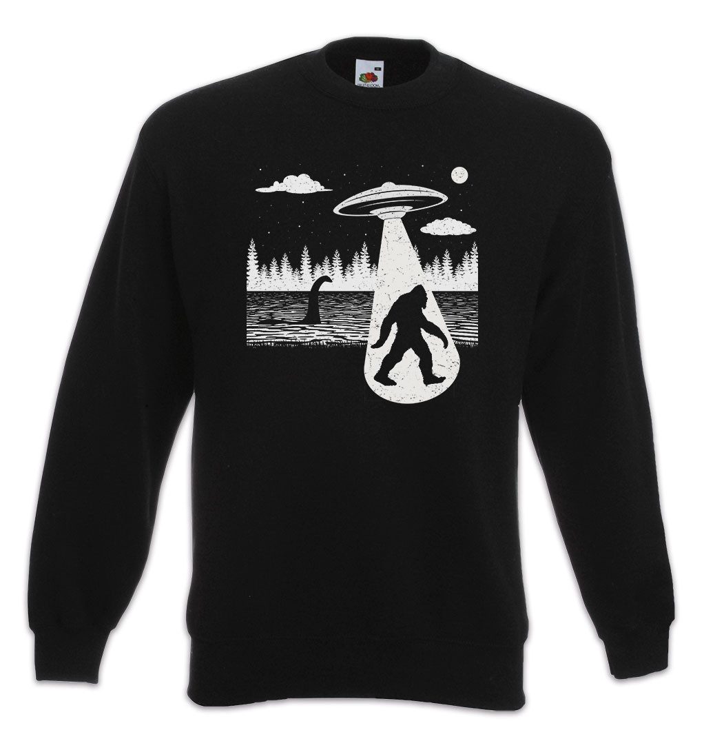 Sweatshirt Myth UFO Creatures Sweatshirt Alien Grey Nessie Big Sasquatch Yeti