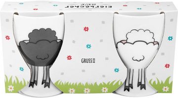 Sheepworld Eierbecher Eierbecher Set Porzellan Sheepworld Schön dass es Dich gibt 47983