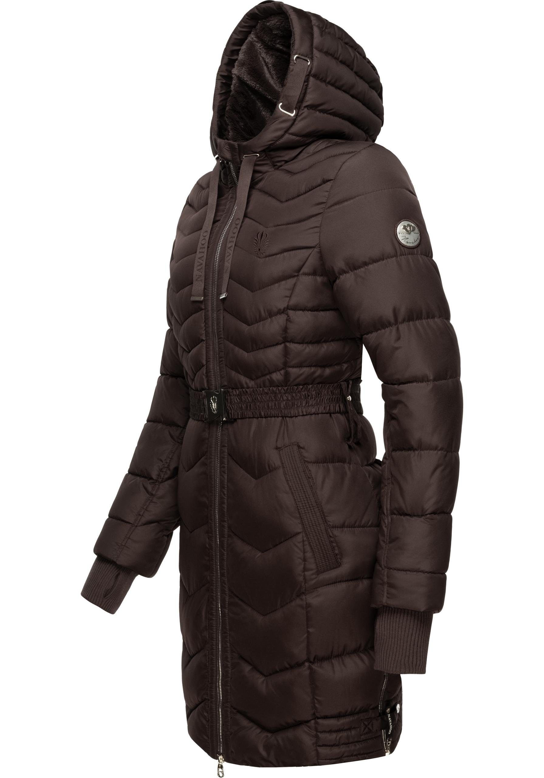 Navahoo Steppmantel Alpenveilchen Stylischer Wintermantel mit schicken Details
