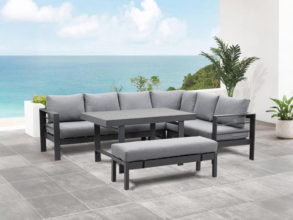 MeXo Gartenlounge-Set XXL wetterfestes Gartenmöbel-Set für günstig online kaufen