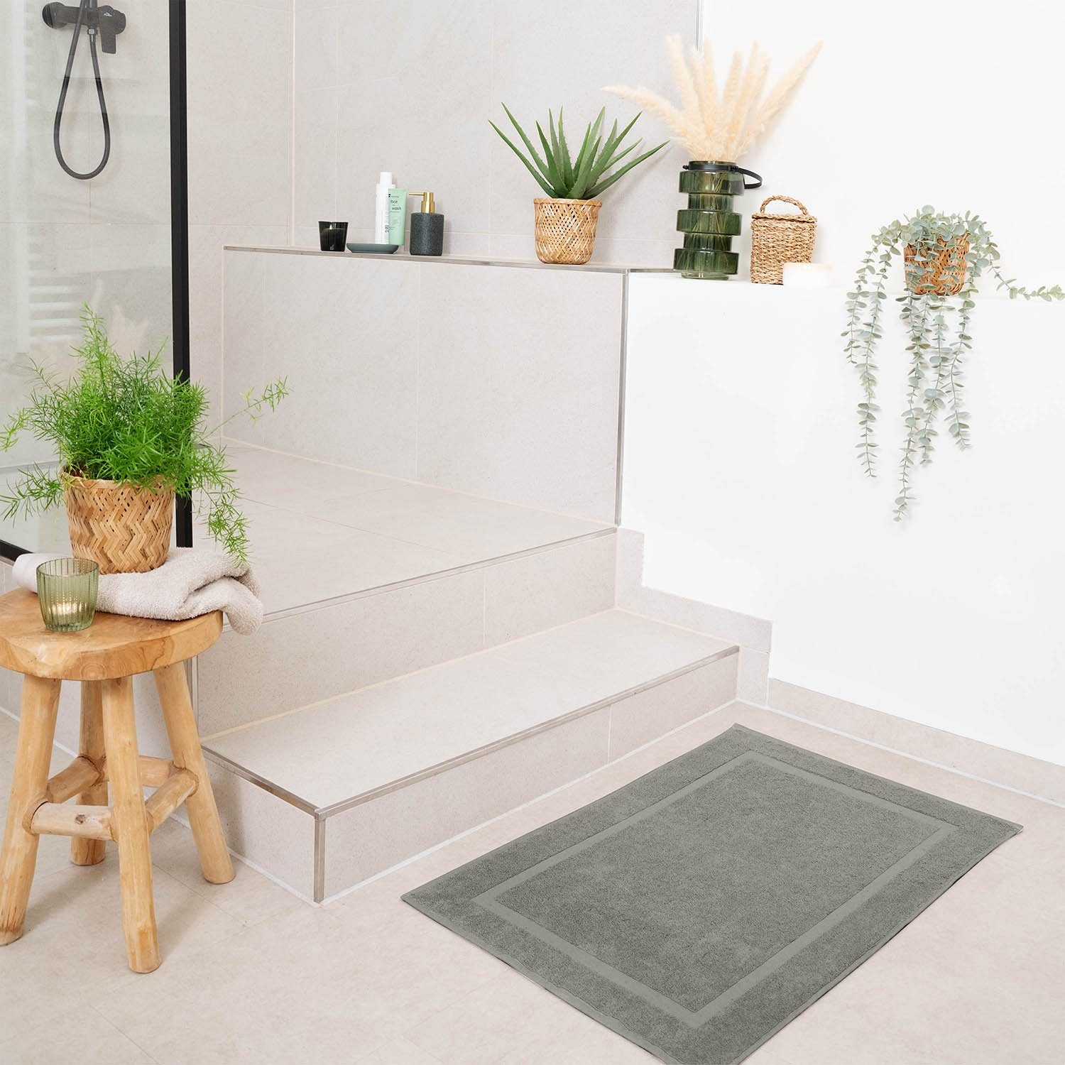 Blumtal Badematte Premium Badezimmerteppich Terry - schnell trocknend & strapazierfähig, Oeko-Tex zertifiziert, 100% Baumwolle, 50x80 cm, Baumwolle, Rechteckig, – Bild 5 von 5