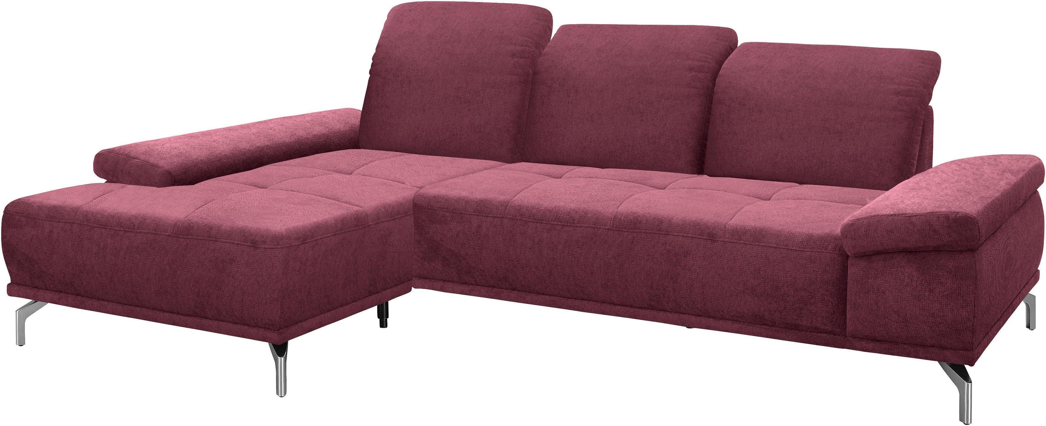 Places of Style Ecksofa Caluna, Inkl.Sitztiefenverstellung, günstig online kaufen