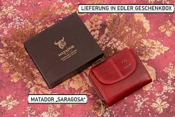 Matador Geldbörse (Damen Portemonnaie mit RFID Schutz, Damen Portemonnaie mit RFID Schutz), Frauen Brieftasche TüV Geprüfter 14 Kartenfächer Damen Geldbörse