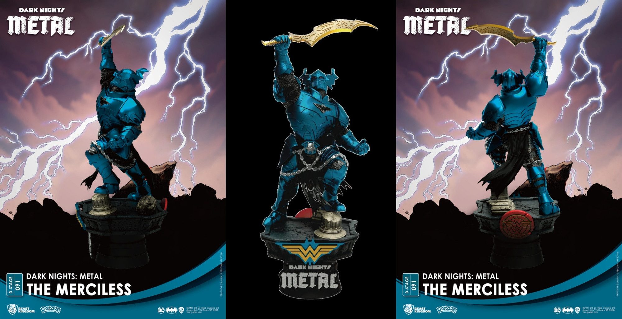Beast Kingdom Toys Sammelfigur DARK KNIGHTS METAL DS-091 THE MERCILESS D-STAGE 6 INCH STATUE
