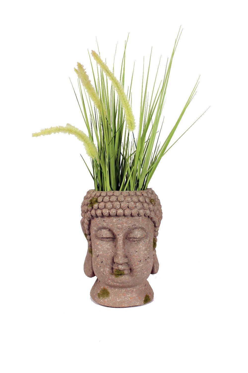 Arnusa Blumentopf Buddha Kopf Shiva Büste Pflanztopf, Gartendekoration Gartenfigur Skulptur bepflanzbar