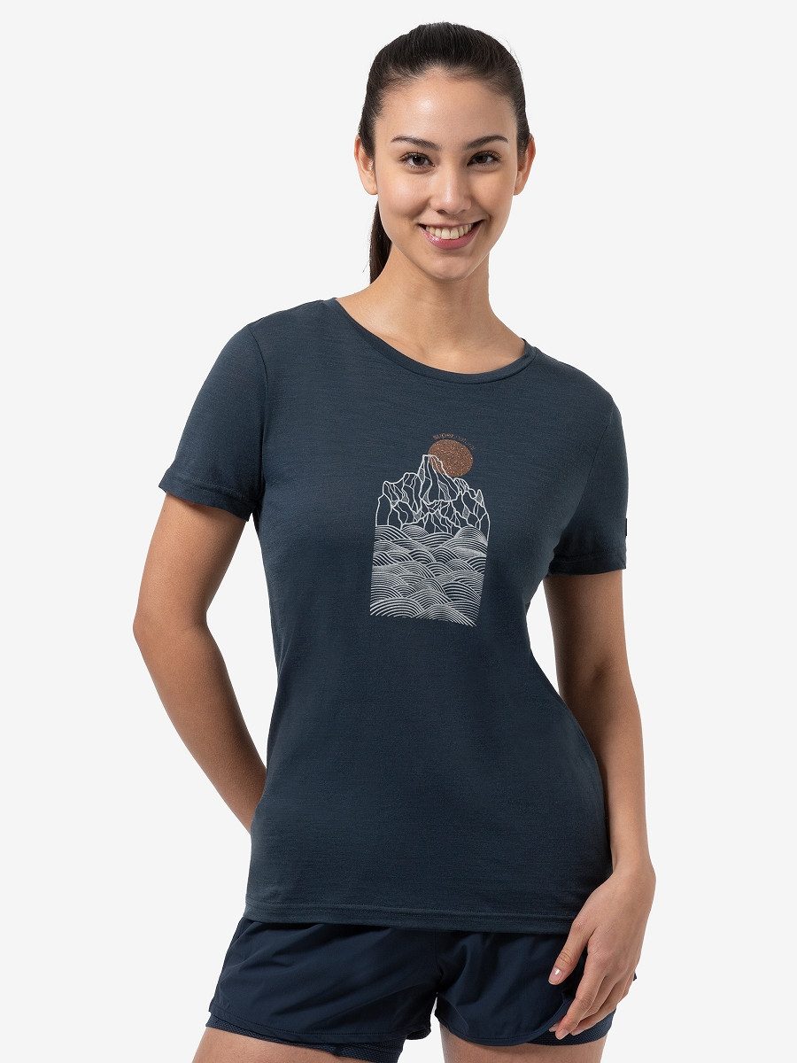 SUPER.NATURAL T-Shirt für Damen, Merino PREIKESTOLEN günstig online kaufen