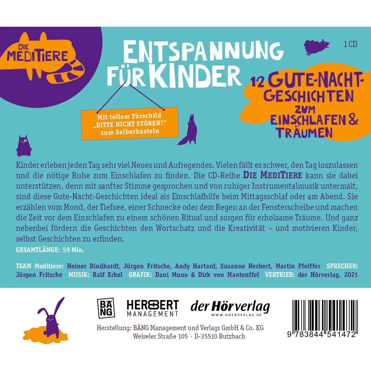 Der HörVerlag Hörspiel Entspannung für Kinder. 12 Gute-Nacht-Geschichten zum Einschlafen &...
