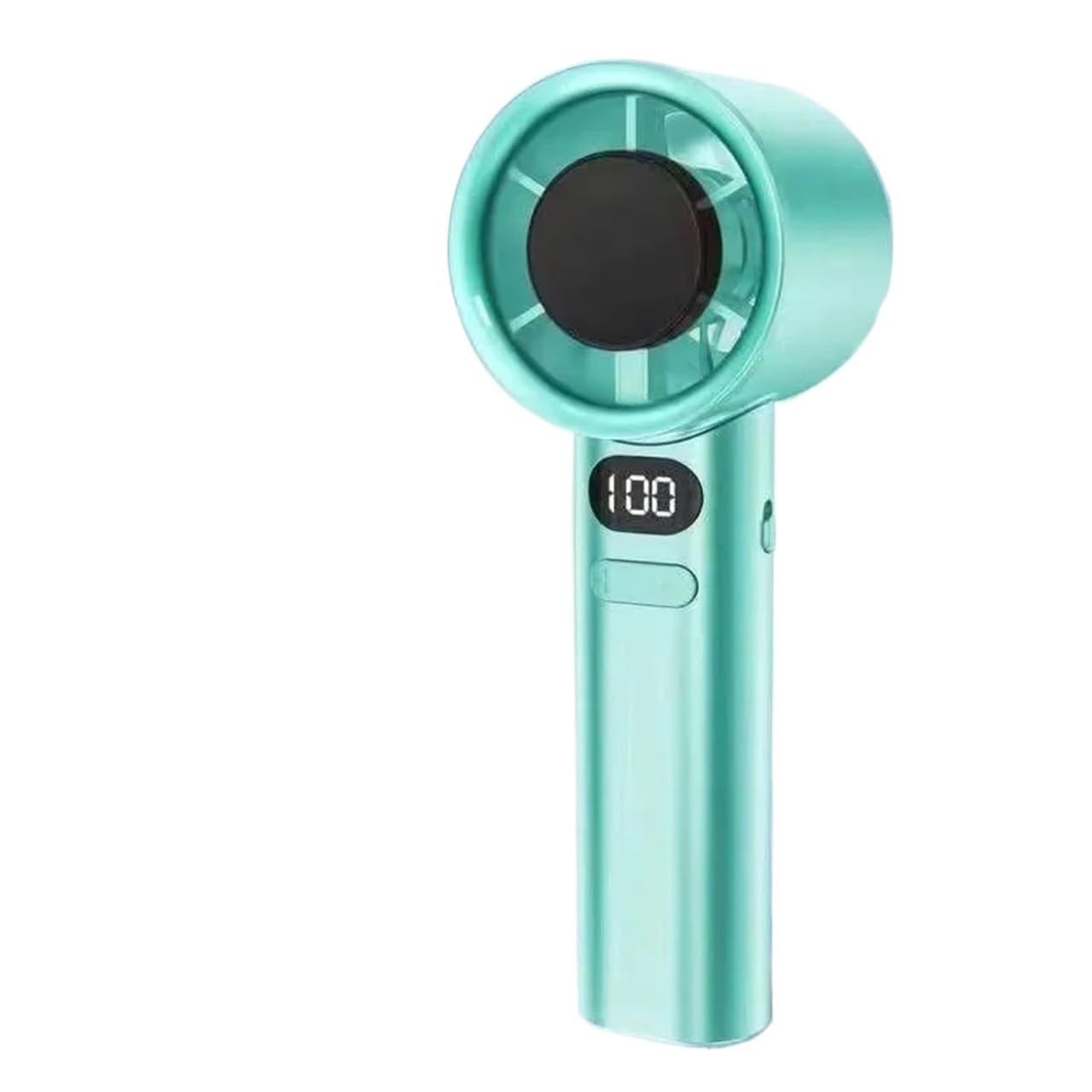 Bomiclss Handventilator Tragbar Turbo Hand Ventilatoren Mini Stark Ventilator Mit LCD Display, für Strand,Büro, Reise,Outdoor, Geschenk