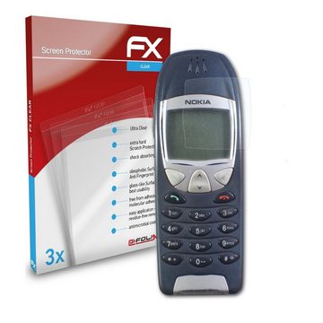 atFoliX Schutzfolie Displayschutz für Nokia 6210, (3 Folien), Ultraklar und hartbeschichtet