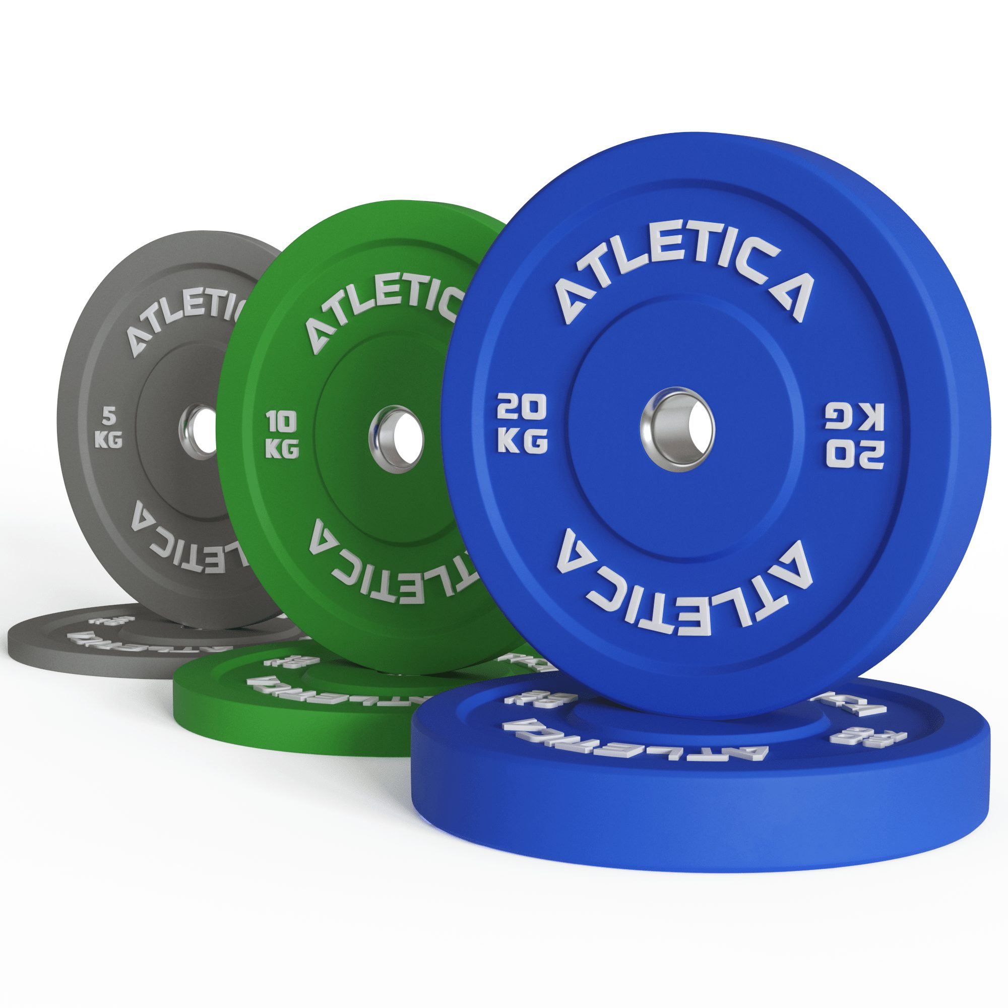 ATLETICA Hantelscheiben Color Bumper Plates 70kg Set