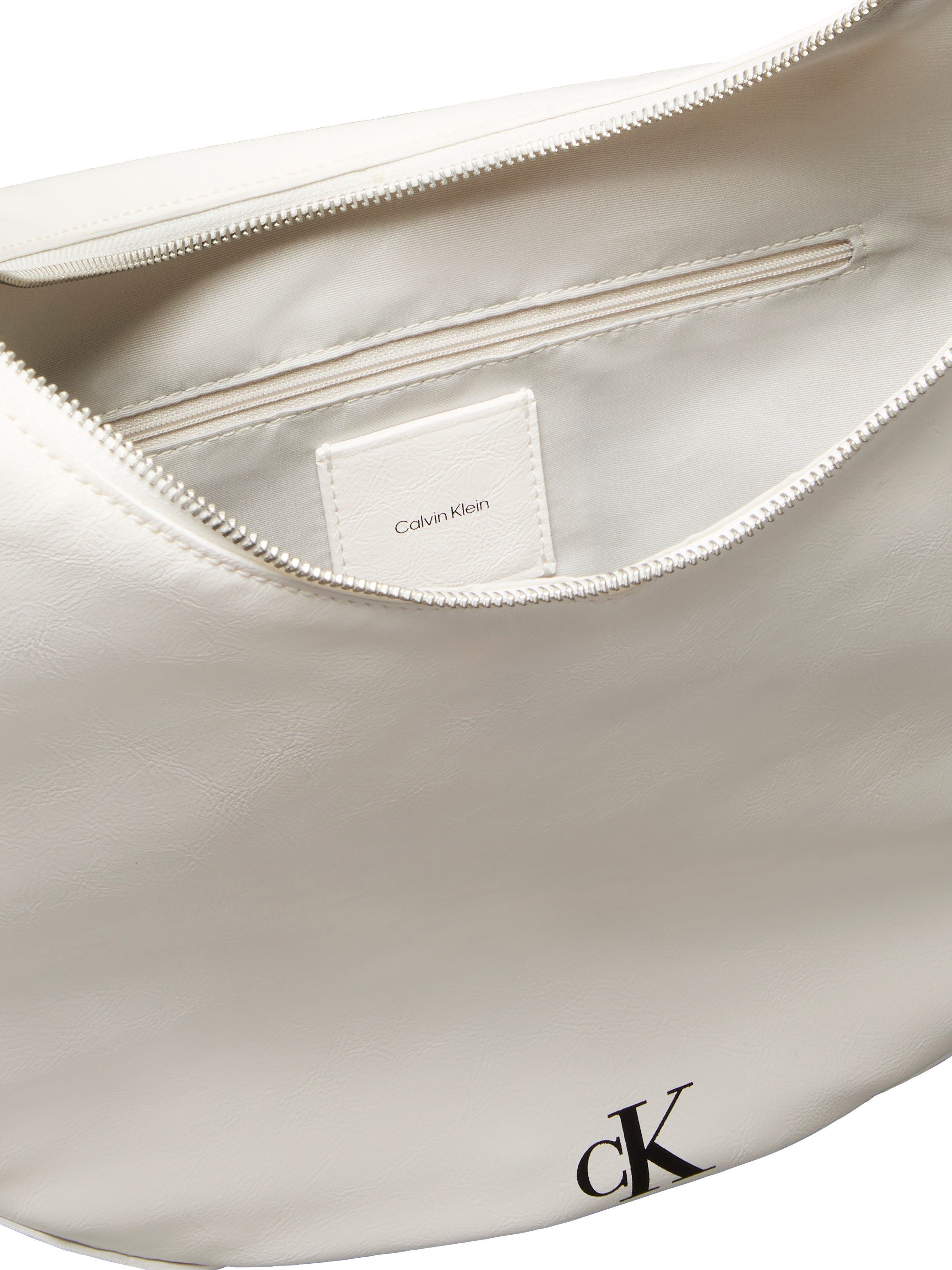 Calvin Klein Hobo BUCKLE CONVERTIBLE HOBO BAG, Schultertasche, Umhängetasche, Hobo Bag mit CK-Logo – Bild 4 von 4