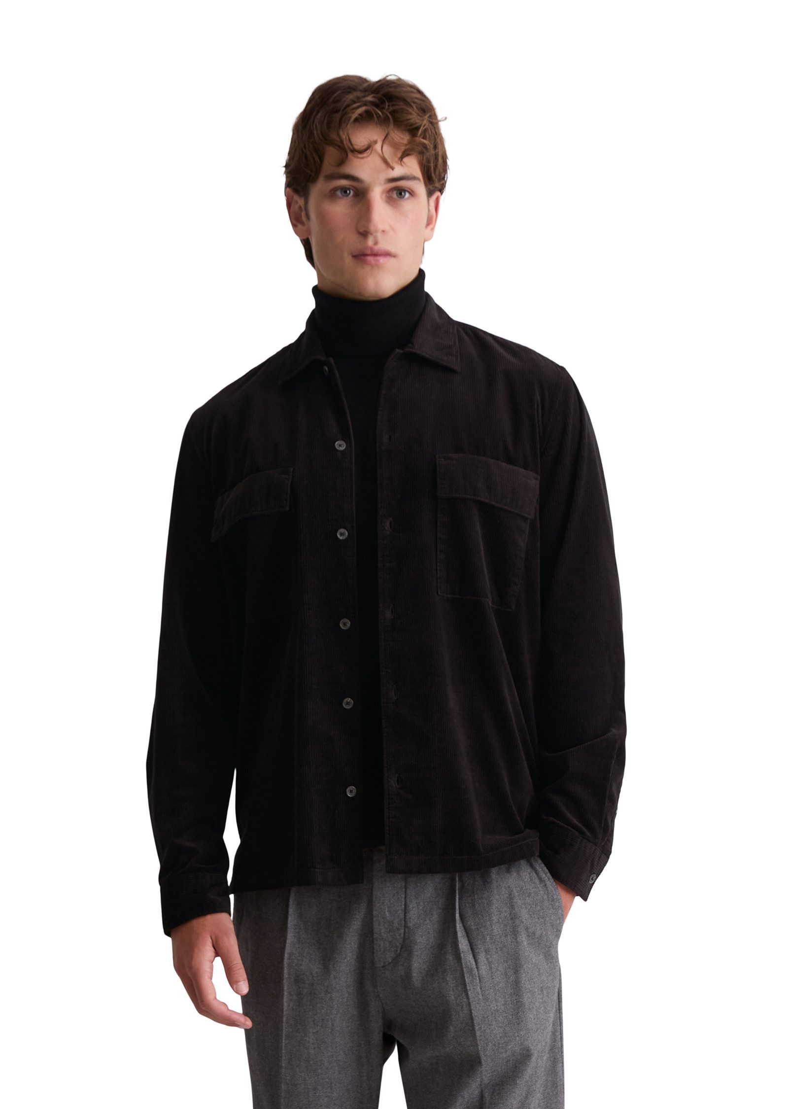 Marc O'Polo Langarmhemd aus reiner Bio-Baumwolle