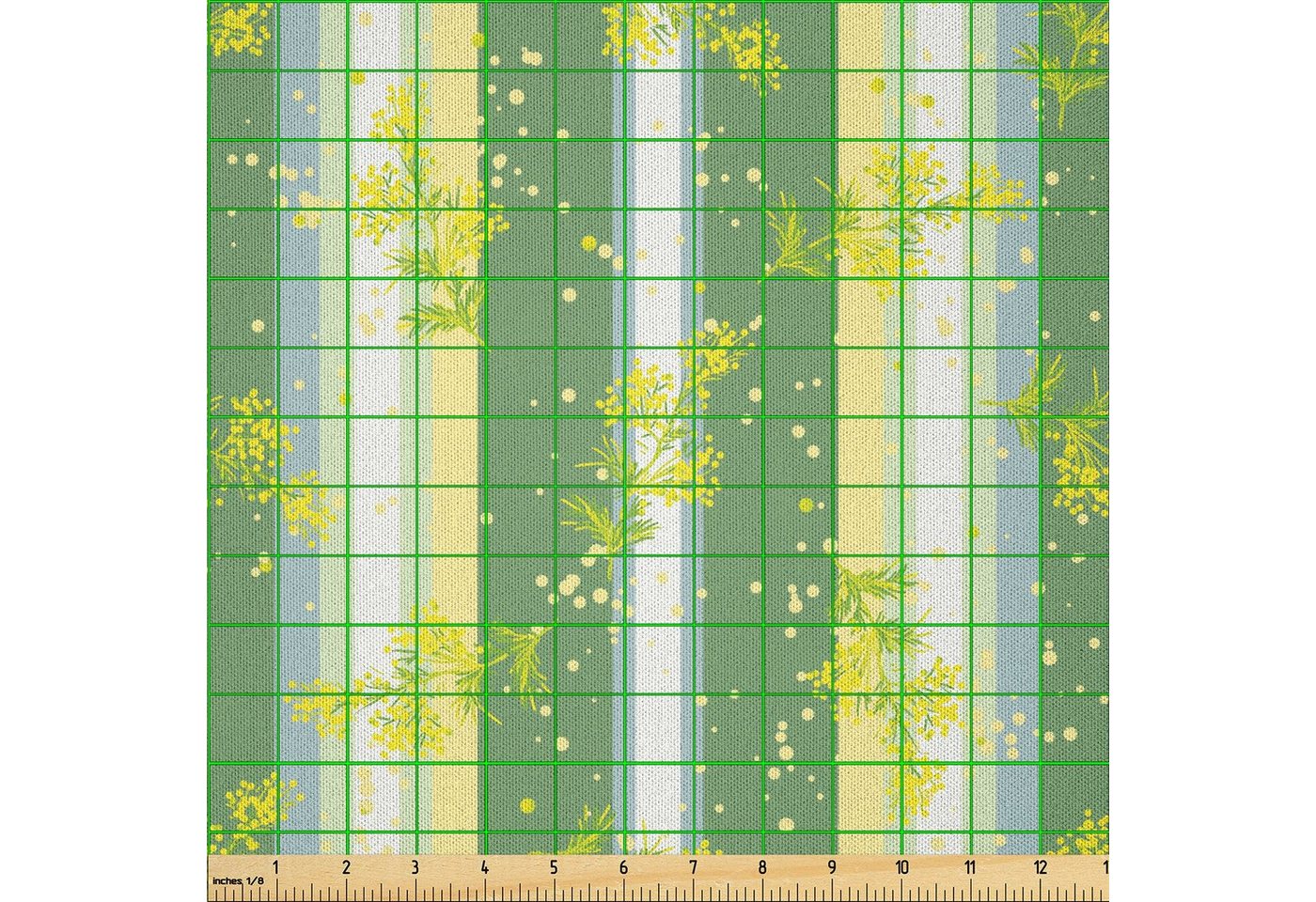 Thumbnail - Abakuhaus Stoff DIY Bastler Stoff für Dekorationszwecke, Gestreift Frühling-gestreifte Blumen