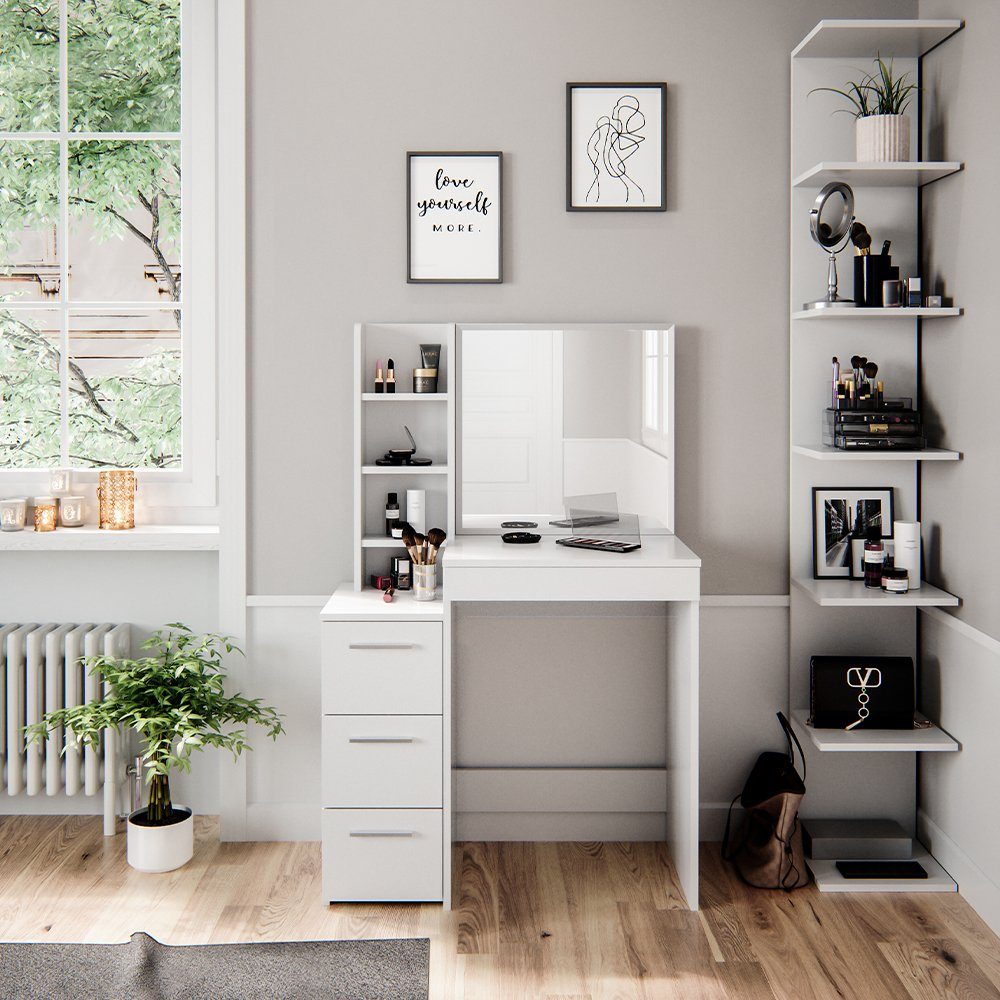 Vicco Schminktisch Meryl, Weiß, 80 cm günstig online kaufen