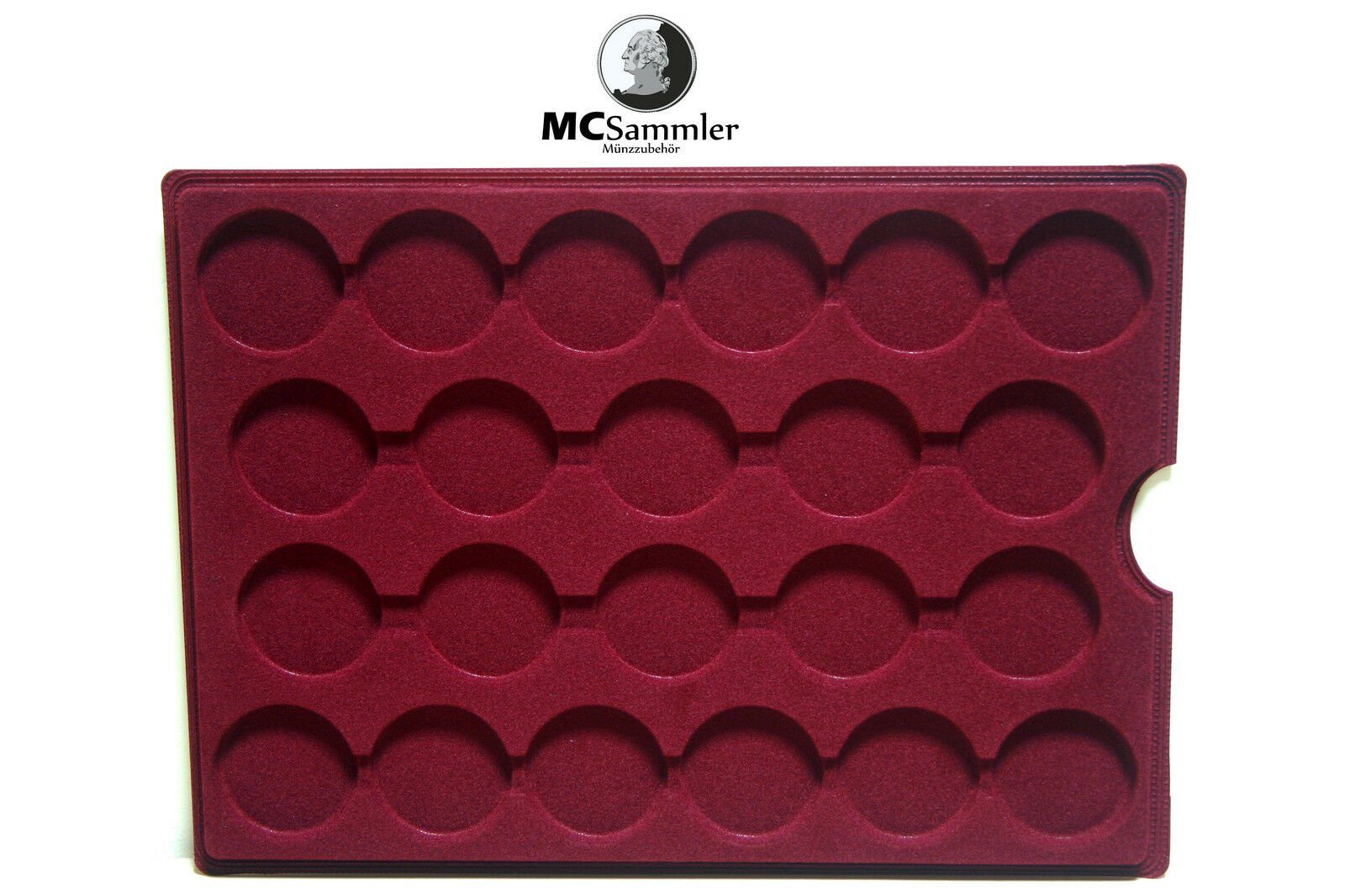 Münzkoffer 110 - Münztableaus verschiedene MC.Sammler Varianten, 46mm Fächer 5 inkl MC.Sammler Alu Münzetui Ø Münzenkoffer