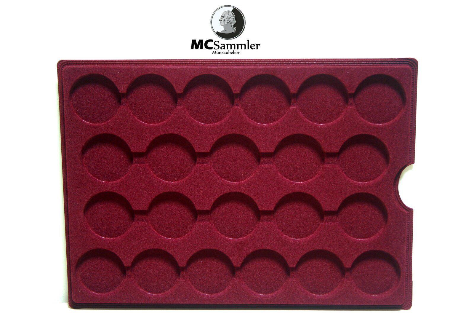 MC.Sammler Aufbewahrungsbox MC.Sammler Alu Münzkoffer inkl 5 Münztableaus verschiedene Varianten, 110 Fächer - 46mm Ø