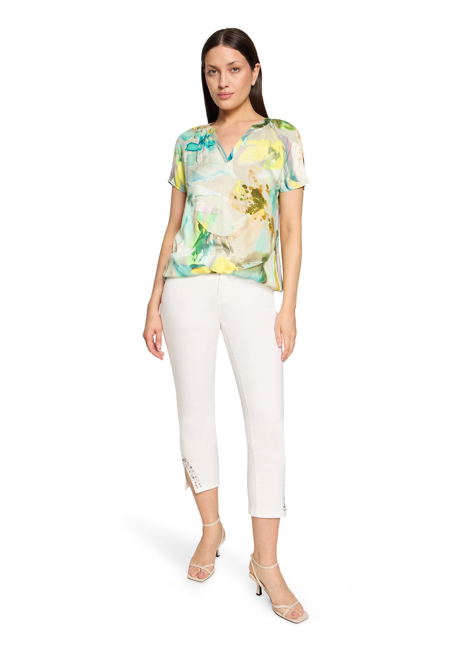 Betty Barclay Satinbluse Damen mit Blumenprint