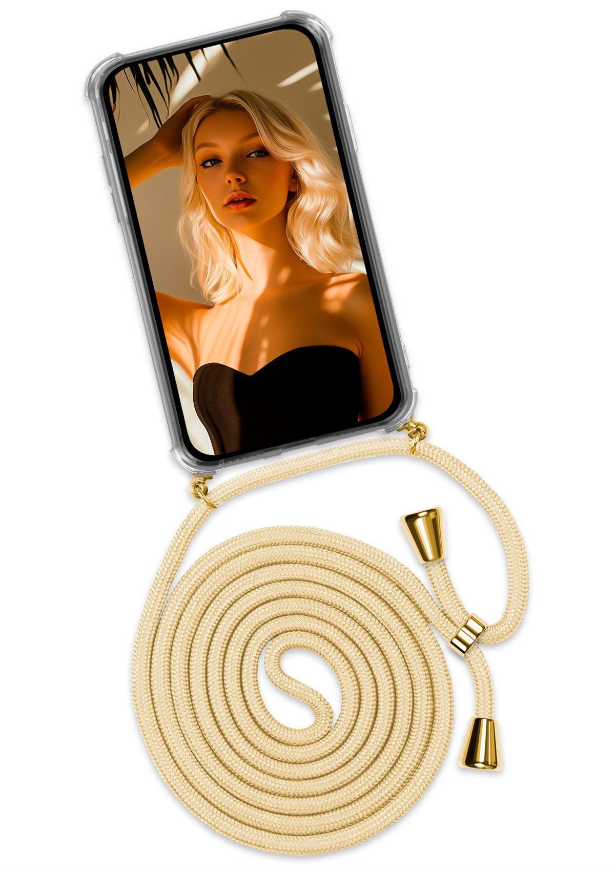 ONEFLOW Handyhülle ONEFLOW® Twist Case für Samsung Galaxy A10, Handyhülle mit Band, Handyband Hülle zum Umhängen Handy Kette Kordel