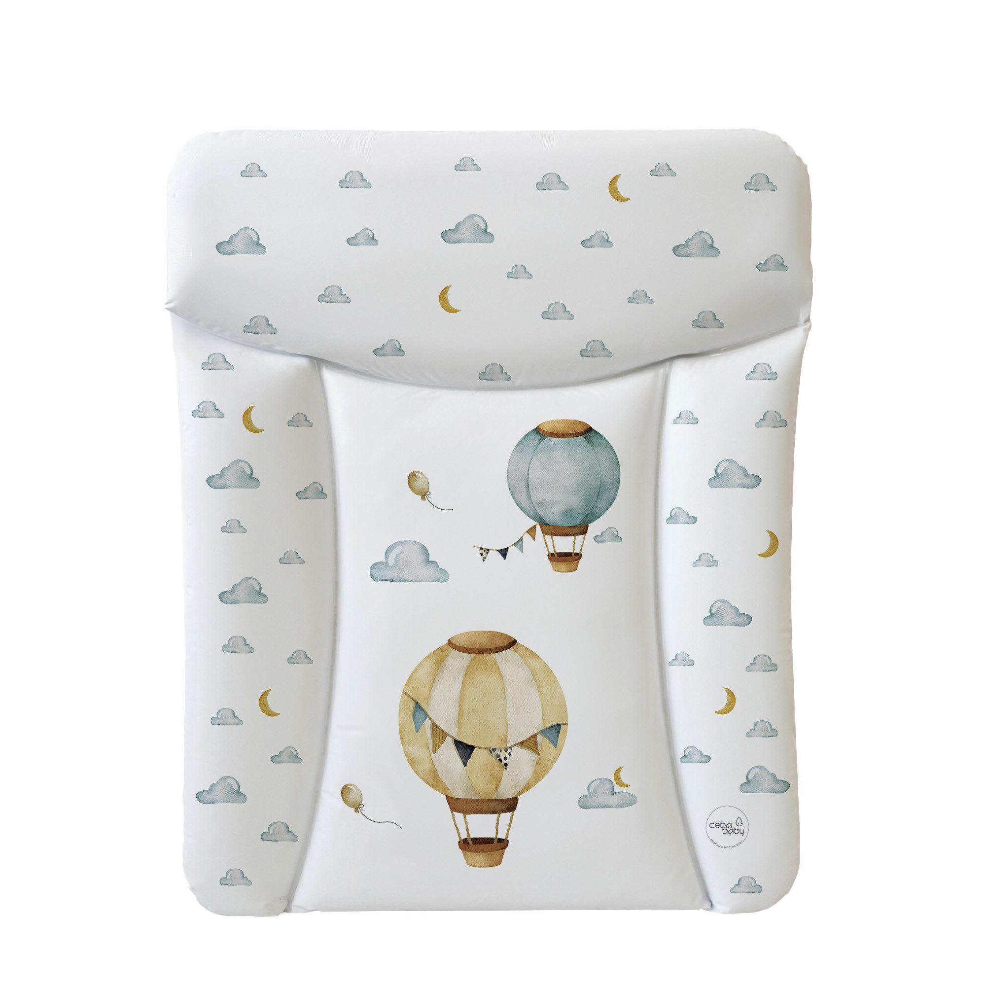 CEBA BABY Wickelauflage Weiche Wickeltischauflage 50 x 70 cm, 72 x 75 cm, 85 x 72 cm, Wickelauflage für Junge und Mädchen - Wasserdicht, abwaschbar