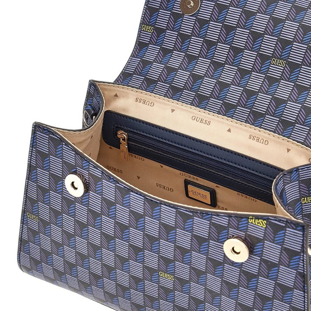 Guess Handtasche Hallie Geometric Print HWJT8740200BUG