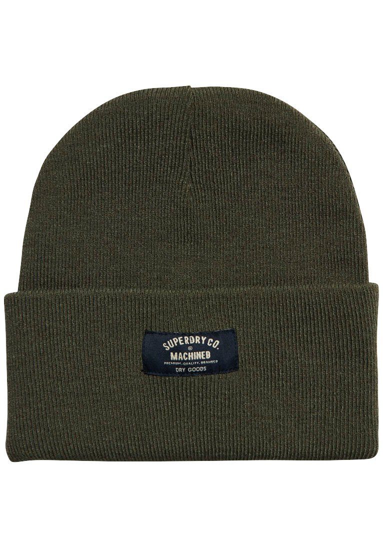 Superdry Beanie CLASSIC Marl BEANIE HAT Green Olive KNITTED
