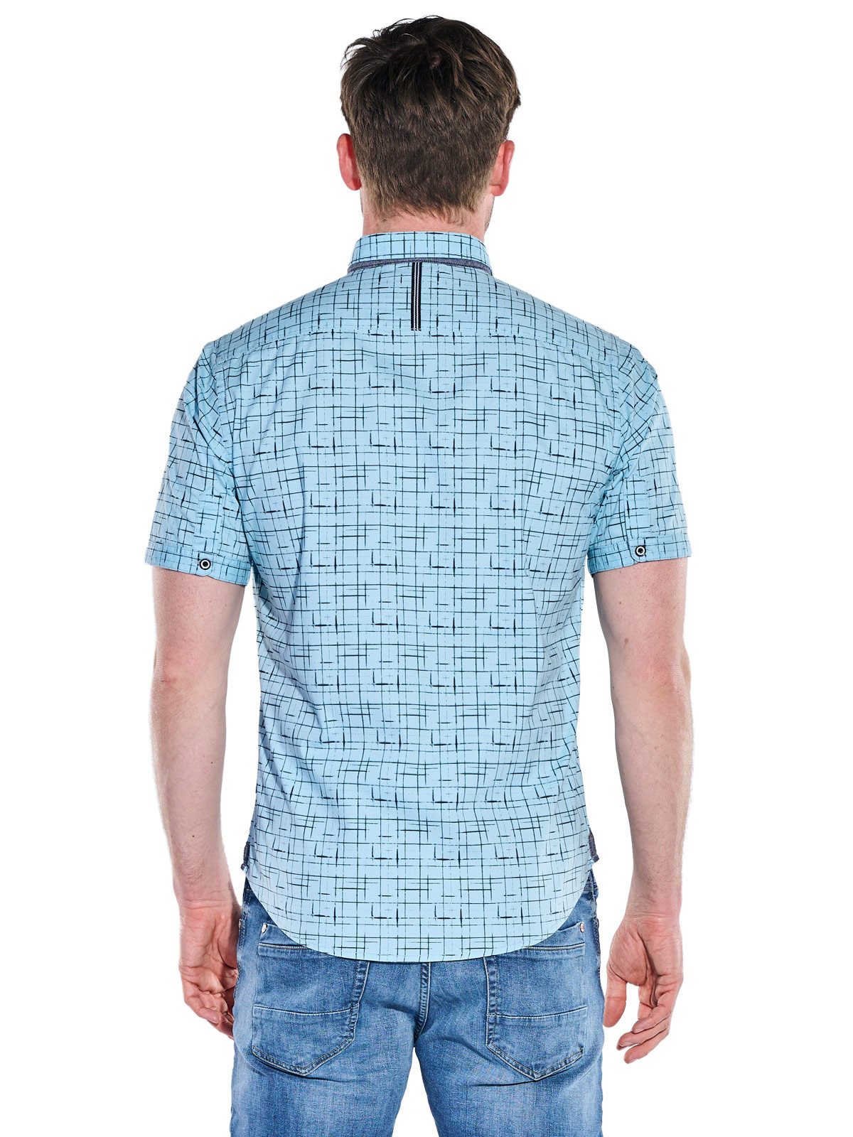 Engbers Kurzarmhemd Herren Kurzarmhemd mit Comfort-Stretch-Anteil, Marineblau