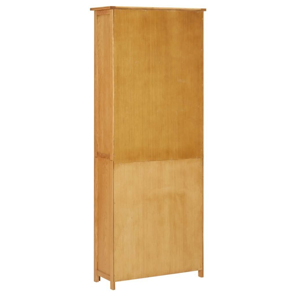 Eiche Bücherregal cm Türen 70x30x180 mit furnicato 2 Massivholz