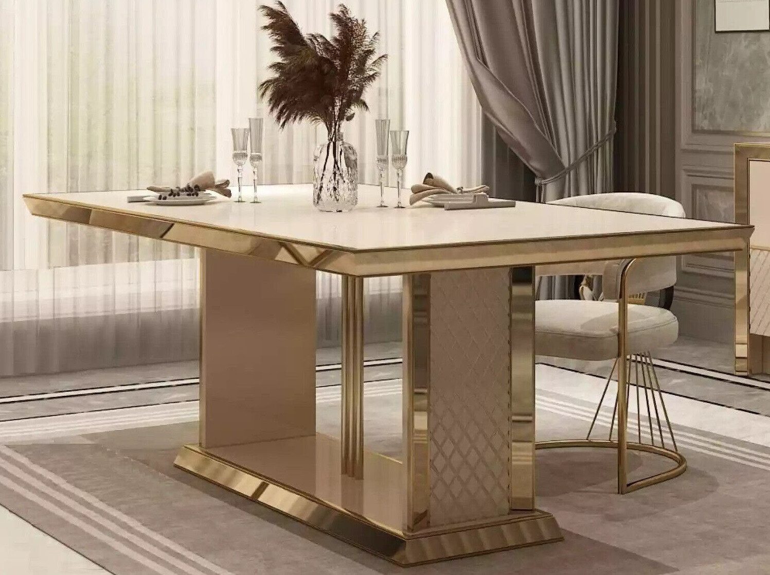 Xlmoebel Esstisch Luxuriöser Esstisch für ein modernes Esszimmer mit Edelst günstig online kaufen