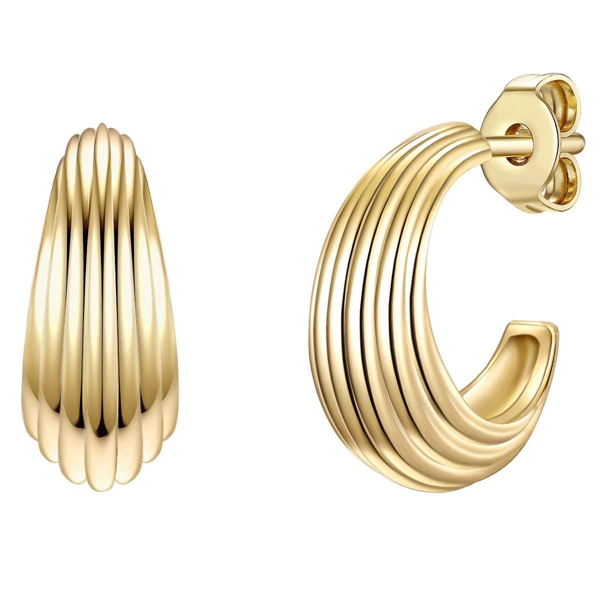 Glanzstücke München Paar Creolen Set: GSM588 (2-tlg), aus Sterling Silber günstig online kaufen