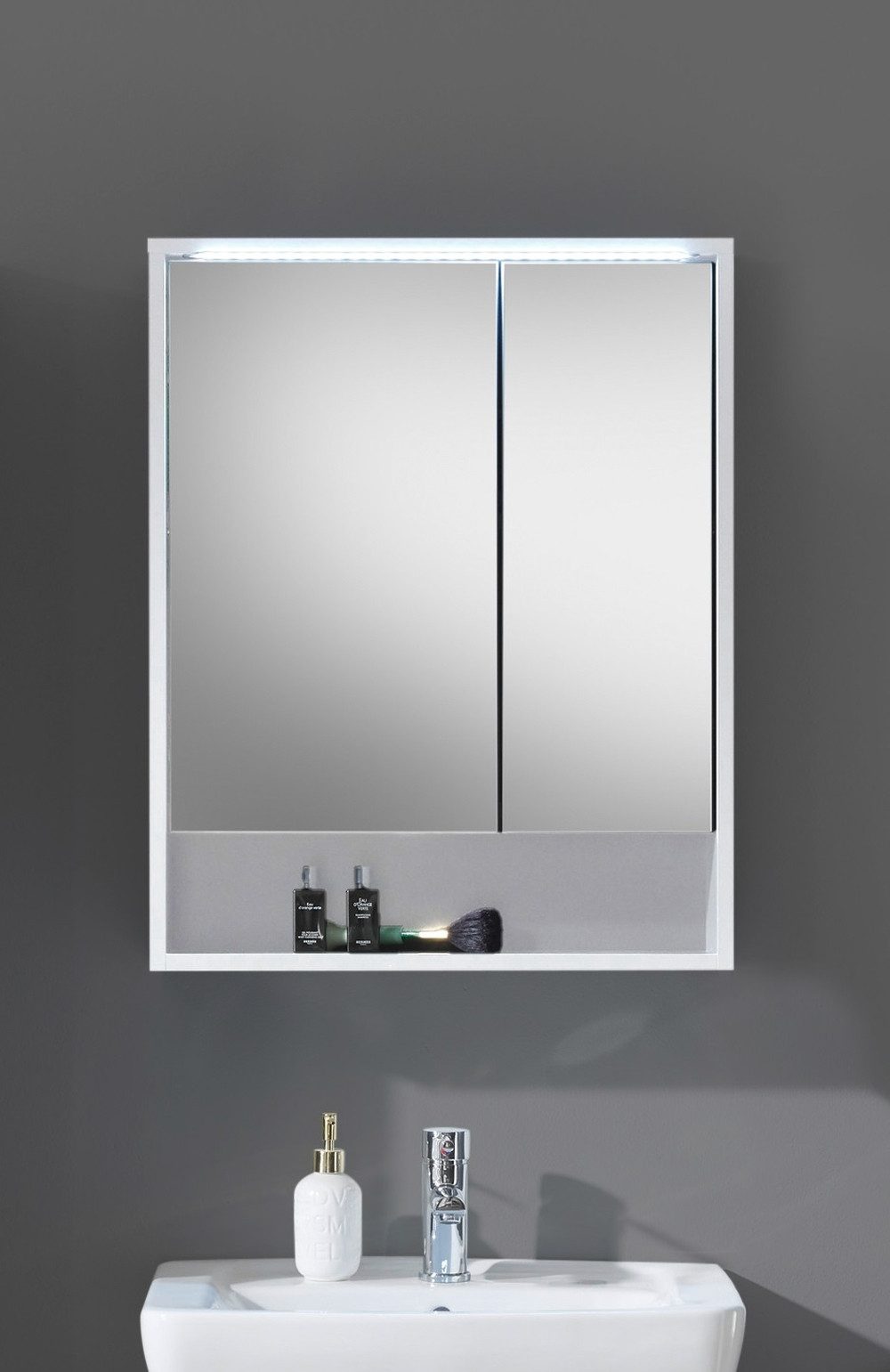 freiraum Badezimmerspiegelschrank Lucera 60 x 75 x 20 cm (B/H/T)