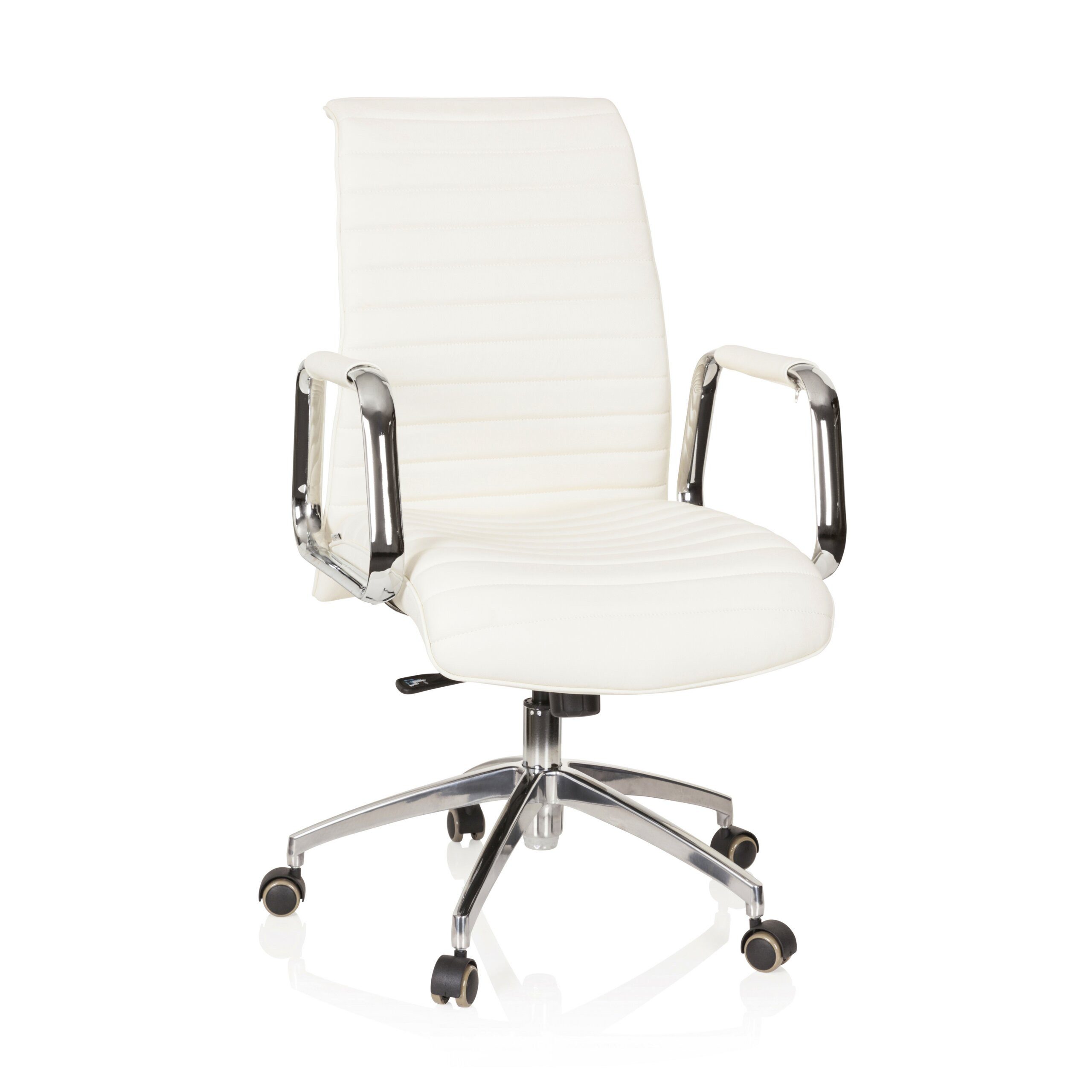 hjh OFFICE Chefsessel Profi Chefsessel Aspera 10 Leder mit Armlehnen, Drehstuhl Bürostuhl ergonomisch