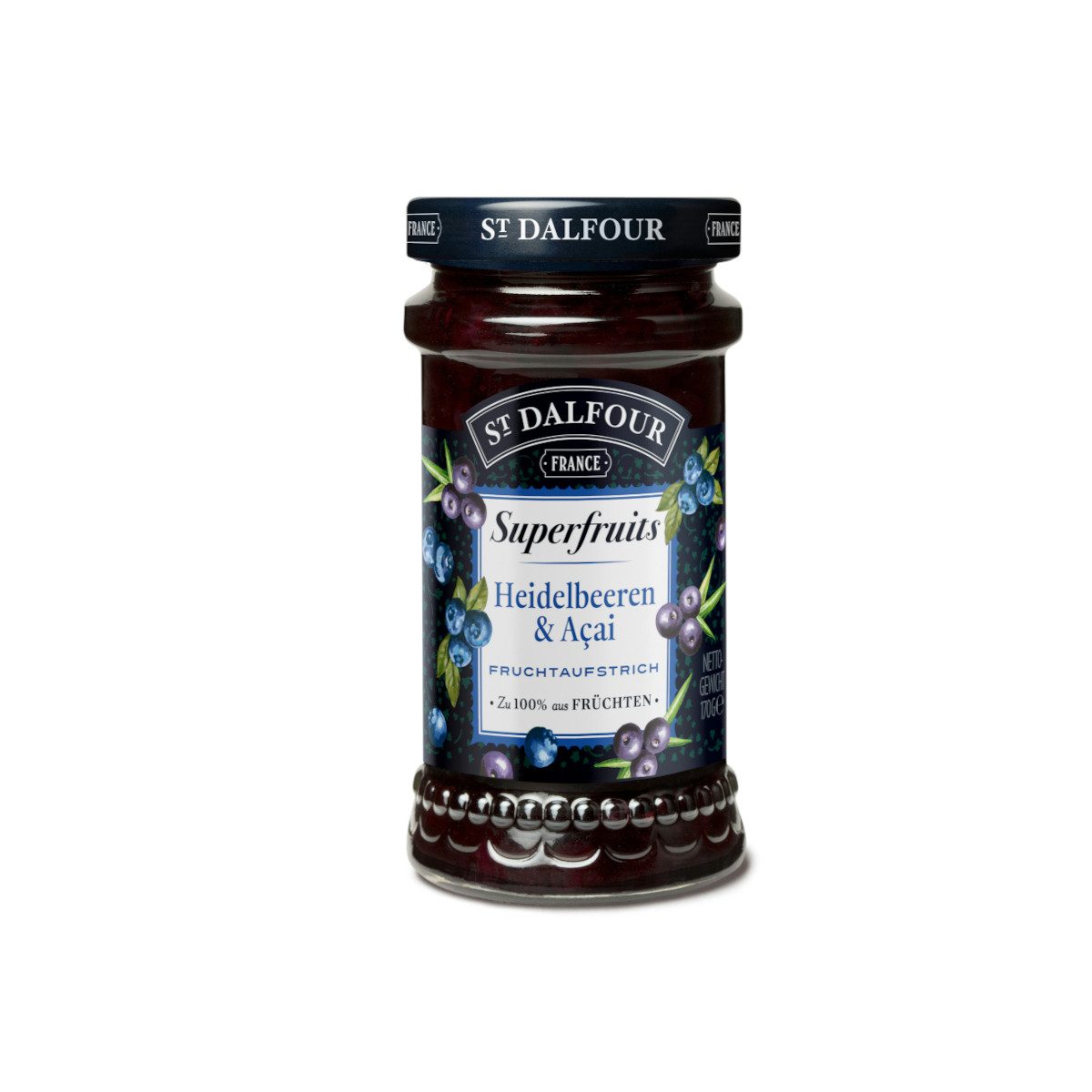 ST DALFOUR Fruchtaufstrich, St. Dalfour Superfruits Heidelbeeren und Acai Fruchtaufstrich 170g