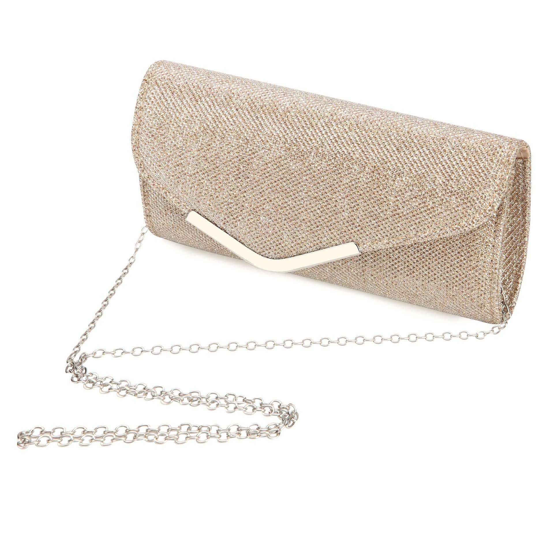 POPOLIC Abendtasche Damen Glitzer Abendtasche Umschlag Clutch Kette, Elegan günstig online kaufen
