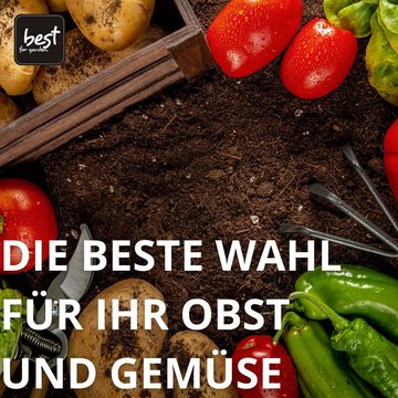 Best for Home Bio-Erde Gartenerde für Zimmer- und Balkonpflanzen, Gemüse, Obst und Kräuter. Universalerde, Bio und torffrei, ideal für Blumenbeete und Kübel