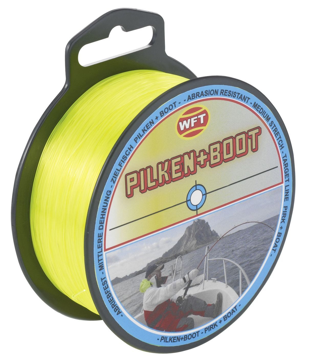 Angelschnur WFT Zielfisch Pilken & Boot 200m 0,50mm 18kg gelb - Meeresschnur
