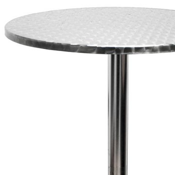 etc-shop Gartentisch, Bistrotisch Stehtisch Partytisch Aluminium Höhenverstellbar klappbar