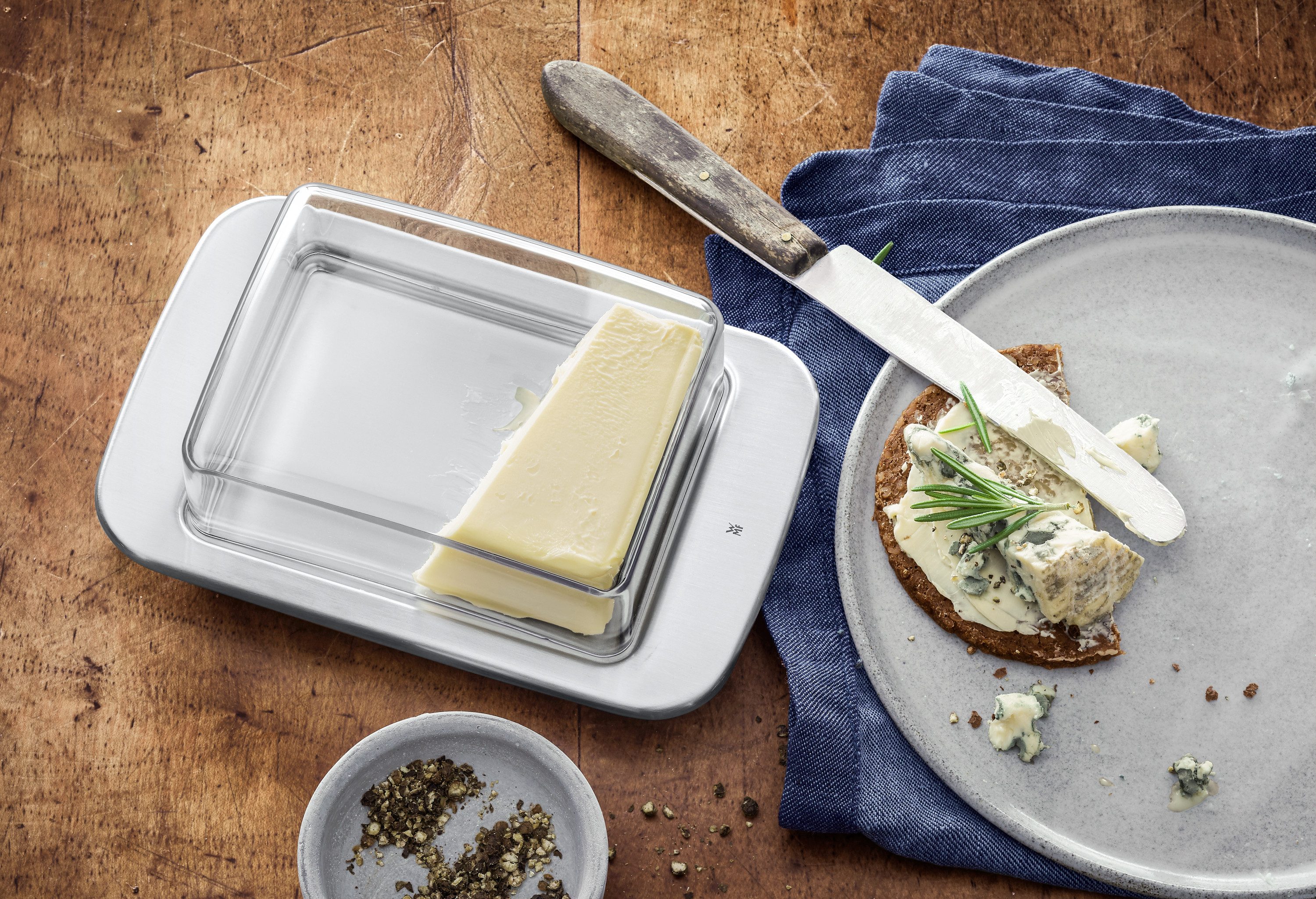 WMF Butterdose 0608986030 Loft, Metall, (1x Butterdose)